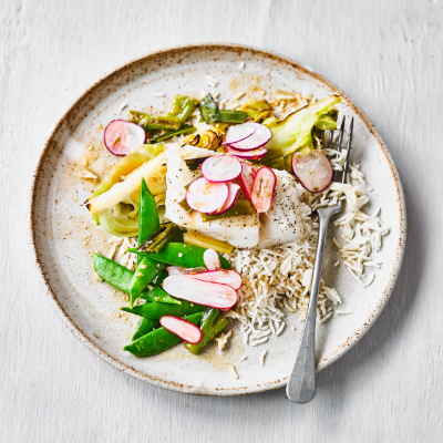 baked-cod-with-braised-miso-cabbage-basmati-rice